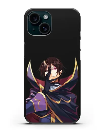 Чехол аниме Код Гиас - Лелуш приказывает силиконовый для iPhone 15