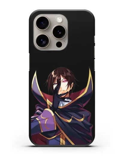 Чехол аниме Код Гиас - Лелуш приказывает силиконовый для iPhone 15 Pro