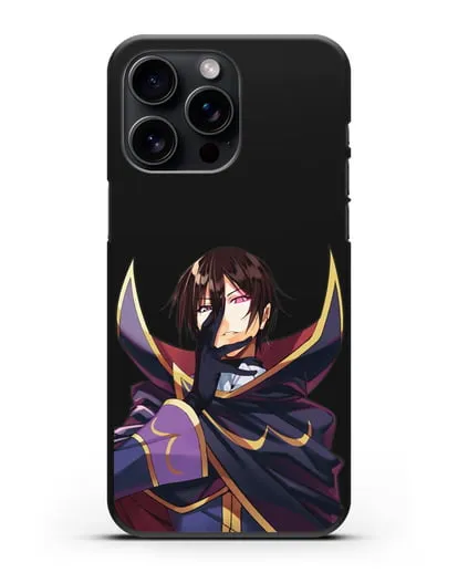 Чехол аниме Код Гиас - Лелуш приказывает силиконовый для iPhone 15 Pro Max