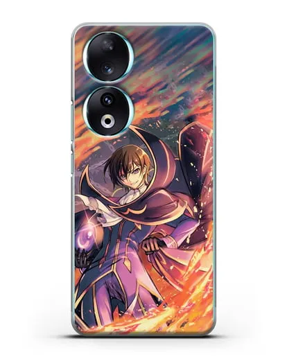 Чехол аниме Код Гиас - Лелуш в огне силиконовый для Honor 90