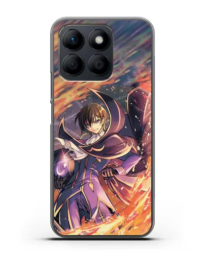 Чехол аниме Код Гиас - Лелуш в огне силиконовый для Honor X8b