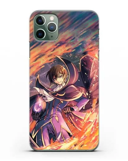 Чехол аниме Код Гиас - Лелуш в огне силиконовый для iPhone 11 Pro Max