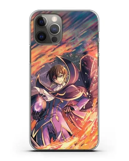 Чехол аниме Код Гиас - Лелуш в огне силиконовый для iPhone 12 Pro
