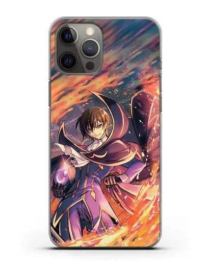 Чехол аниме Код Гиас - Лелуш в огне силиконовый для iPhone 12 Pro Max