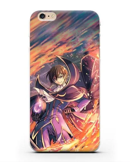 Чехол аниме Код Гиас - Лелуш в огне силиконовый для iPhone 6s Plus