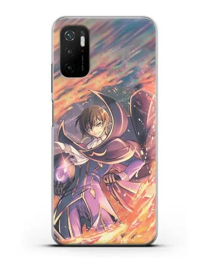 Чехол аниме Код Гиас - Лелуш в огне силиконовый для Xiaomi Poco M3 Pro