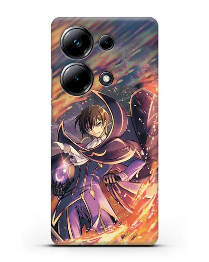 Чехол аниме Код Гиас - Лелуш в огне силиконовый для Xiaomi Poco M6 Pro