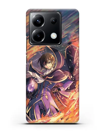 Чехол аниме Код Гиас - Лелуш в огне силиконовый для Xiaomi Poco X6