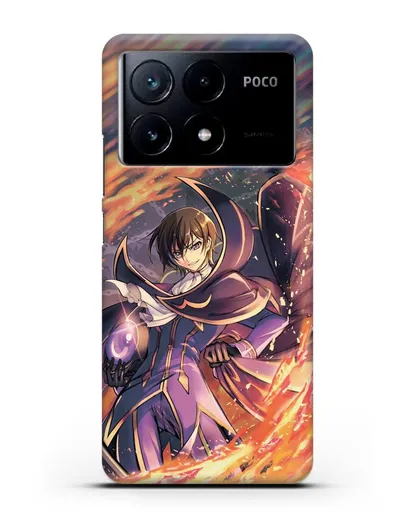 Чехол аниме Код Гиас - Лелуш в огне силиконовый для Xiaomi Poco X6 Pro