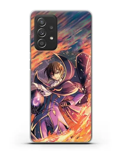 Чехол аниме Код Гиас - Лелуш в огне силиконовый для Samsung Galaxy A53