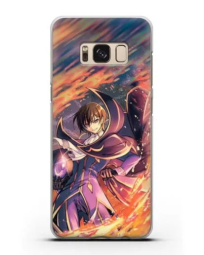 Чехол аниме Код Гиас - Лелуш в огне силиконовый для Samsung Galaxy S8 [SM-950F]