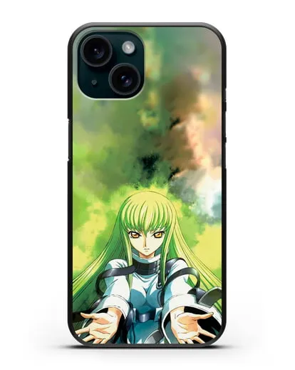 Чехол аниме Код Гиас - С.С. силиконовый для iPhone 15