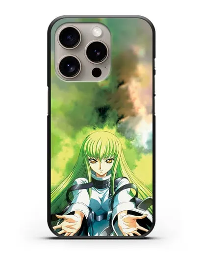 Чехол аниме Код Гиас - С.С. силиконовый для iPhone 15 Pro