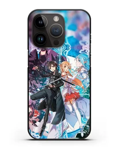 Чехол аниме Мастера меча онлайн - Мастера силиконовый для iPhone 14 Pro