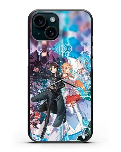 Чехол аниме Мастера меча онлайн - Мастера силиконовый для iPhone 15