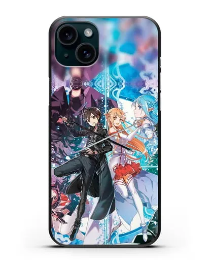 Чехол аниме Мастера меча онлайн - Мастера силиконовый для iPhone 15 Plus