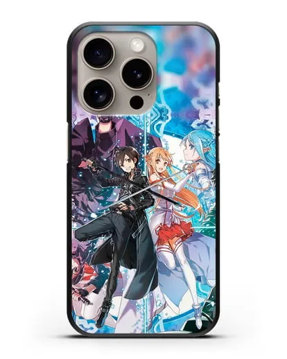 Чехол аниме Мастера меча онлайн - Мастера силиконовый для iPhone 15 Pro