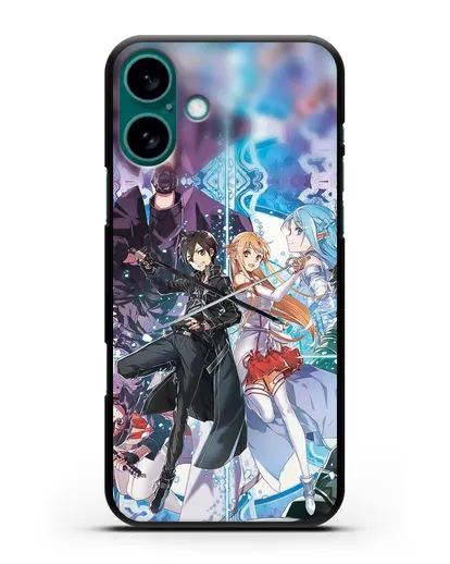 Чехол аниме Мастера меча онлайн - Мастера силиконовый для iPhone 16 Plus