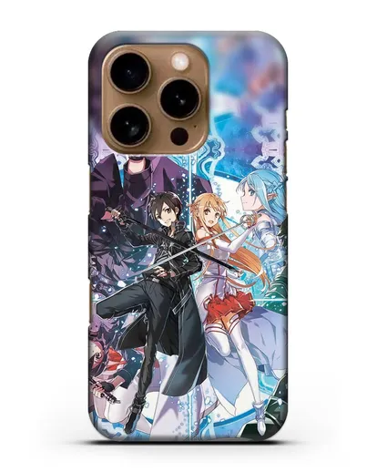 Чехол аниме Мастера меча онлайн - Мастера силиконовый для iPhone 16 Pro