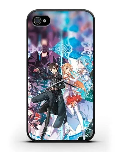 Чехол аниме Мастера меча онлайн - Мастера силиконовый для iPhone 4/4s