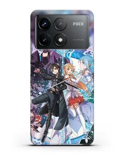 Чехол аниме Мастера меча онлайн - Мастера силиконовый для Xiaomi Poco F6 Pro