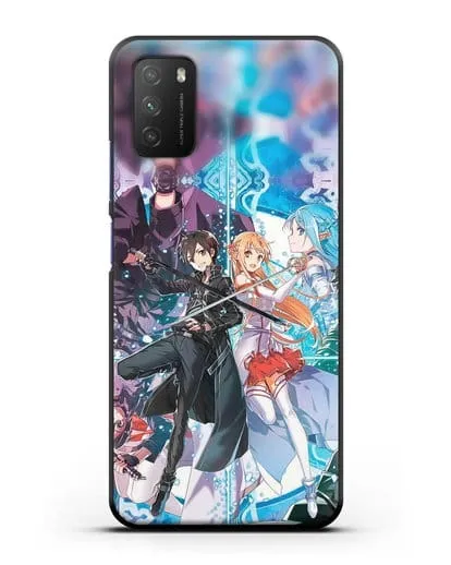 Чехол аниме Мастера меча онлайн - Мастера силиконовый для Xiaomi Poco M3