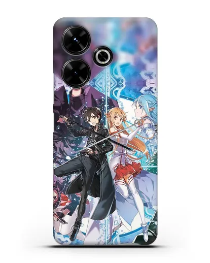 Чехол аниме Мастера меча онлайн - Мастера силиконовый для Xiaomi Poco M6