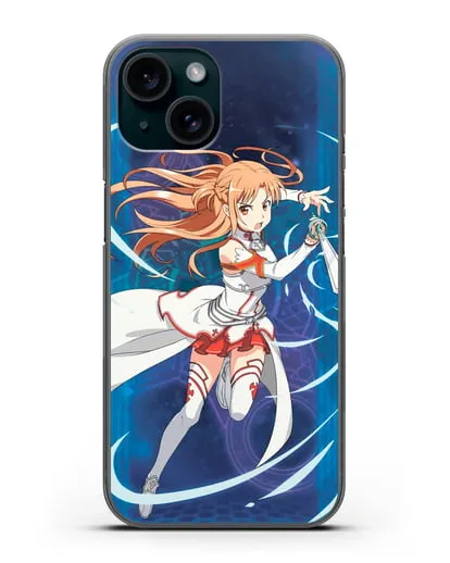 Чехол аниме Мастера меча онлайн - Юки Асуна силиконовый для iPhone 15