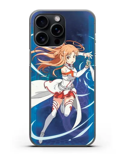Чехол аниме Мастера меча онлайн - Юки Асуна силиконовый для iPhone 15 Pro Max