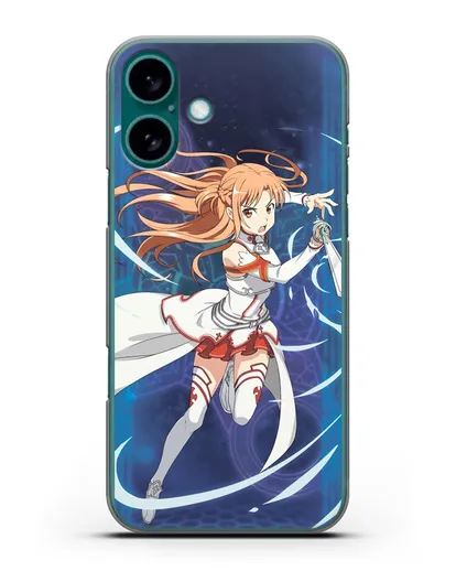 Чехол аниме Мастера меча онлайн - Юки Асуна силиконовый для iPhone 16 Plus