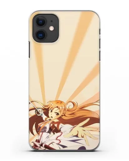 Чехол аниме Мастера меча онлайн - Фехтовальщица Асуна силиконовый для iPhone 11