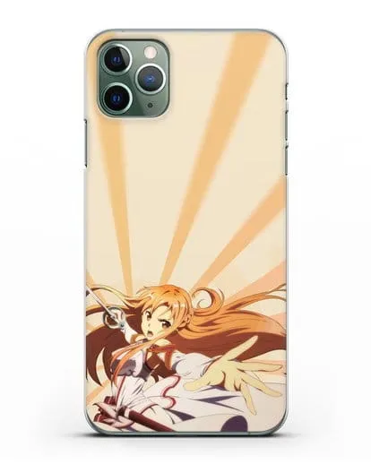 Чехол аниме Мастера меча онлайн - Фехтовальщица Асуна силиконовый для iPhone 11 Pro Max