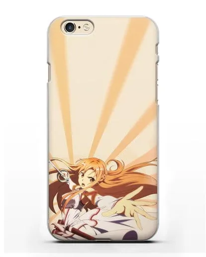 Чехол аниме Мастера меча онлайн - Фехтовальщица Асуна силиконовый для iPhone 6