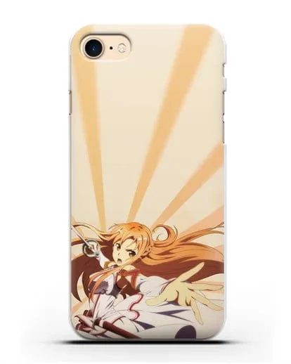 Чехол аниме Мастера меча онлайн - Фехтовальщица Асуна силиконовый для iPhone 8