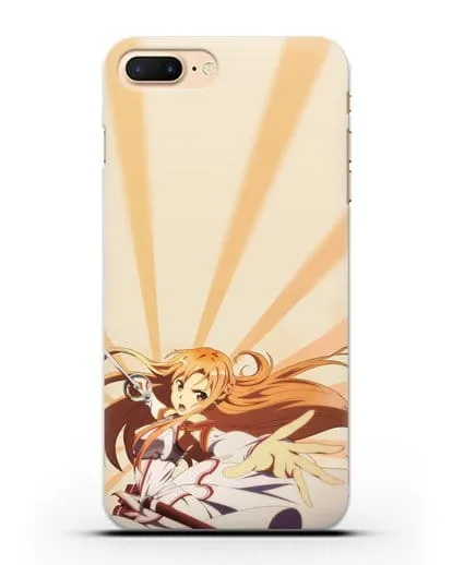 Чехол аниме Мастера меча онлайн - Фехтовальщица Асуна силиконовый для iPhone 8 Plus