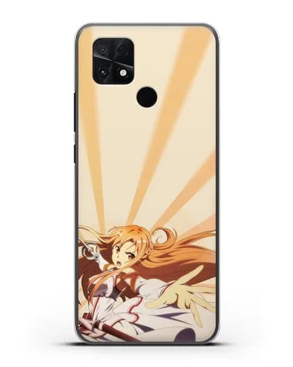 Чехол аниме Мастера меча онлайн - Фехтовальщица Асуна силиконовый для Xiaomi Poco C40