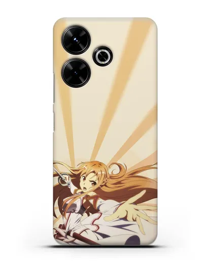 Чехол аниме Мастера меча онлайн - Фехтовальщица Асуна силиконовый для Xiaomi Poco M6