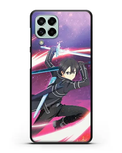 Чехол аниме Мастера меча онлайн - Кирито в бою силиконовый для Samsung Galaxy M53 [SM-M536]