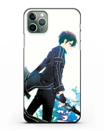 Чехол аниме Мастера меча онлайн - Кирито силиконовый для iPhone 11 Pro