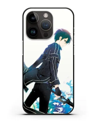 Чехол аниме Мастера меча онлайн - Кирито силиконовый для iPhone 14 Pro