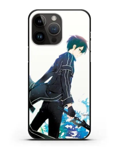 Чехол аниме Мастера меча онлайн - Кирито силиконовый для iPhone 14 Pro Max