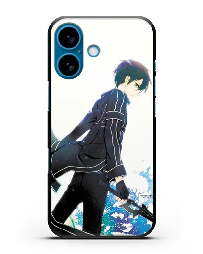 Чехол аниме Мастера меча онлайн - Кирито силиконовый для iPhone 16