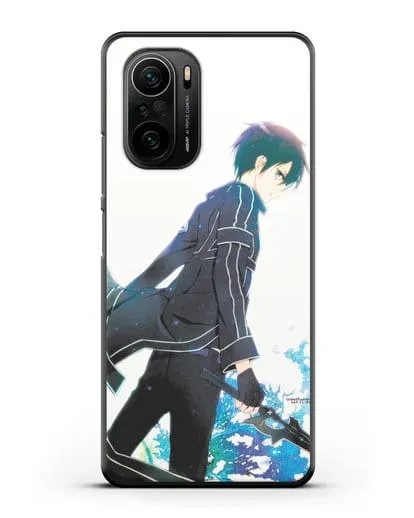 Чехол аниме Мастера меча онлайн - Кирито силиконовый для Xiaomi Poco F3