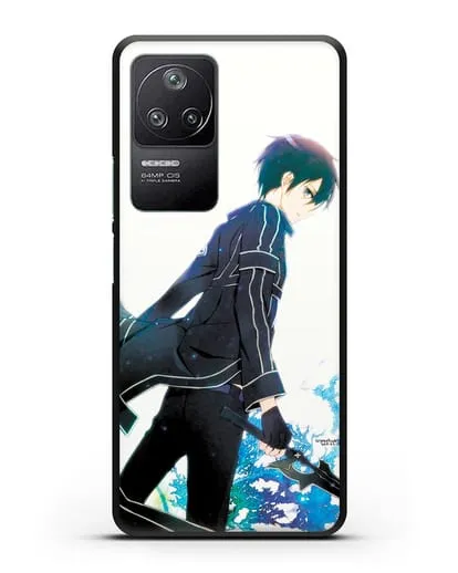 Чехол аниме Мастера меча онлайн - Кирито силиконовый для Xiaomi Poco F4