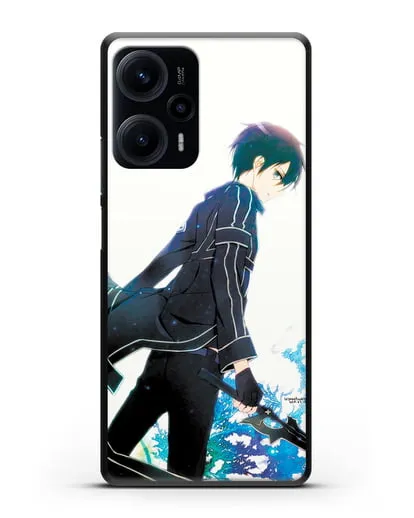 Чехол аниме Мастера меча онлайн - Кирито силиконовый для Xiaomi Poco F5
