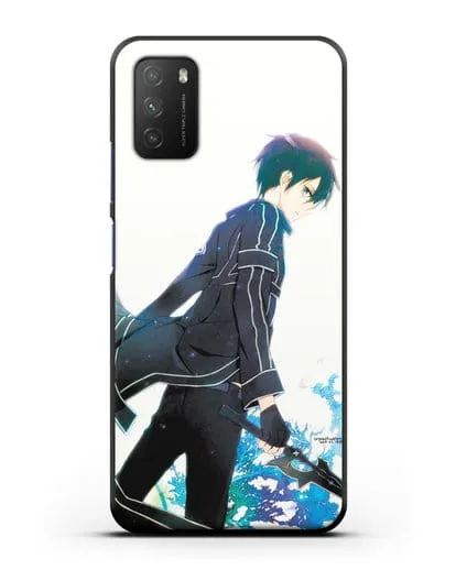 Чехол аниме Мастера меча онлайн - Кирито силиконовый для Xiaomi Poco M3