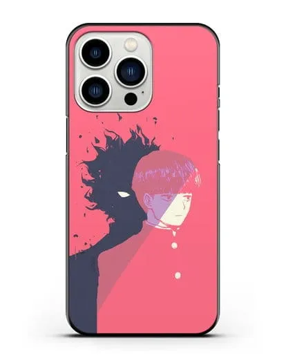 Чехол аниме Моб психо 100 - Сила Моба силиконовый для iPhone 13 Pro