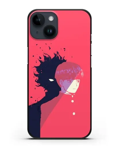 Чехол аниме Моб психо 100 - Сила Моба силиконовый для iPhone 14