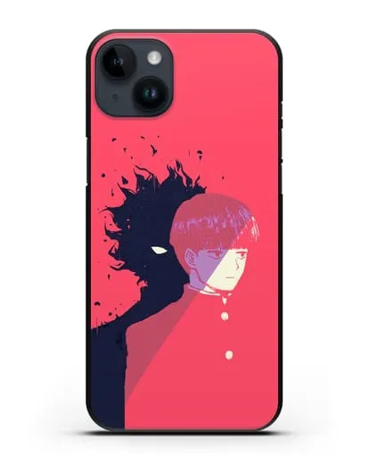 Чехол аниме Моб психо 100 - Сила Моба силиконовый для iPhone 14 Plus