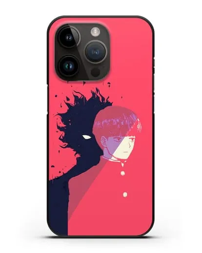 Чехол аниме Моб психо 100 - Сила Моба силиконовый для iPhone 14 Pro